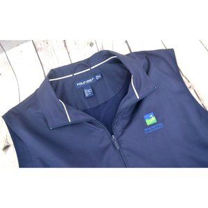 POLO‎ GOLF Ralph Lauren Men's Golf Vest SIZE XL Navy Wachovia Championship